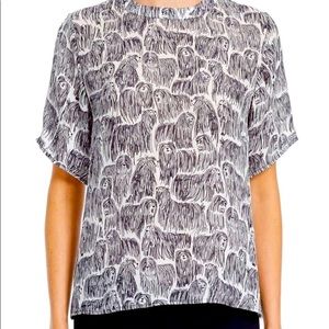 Opening ceremony ‘sheepdog’ silk blouse
